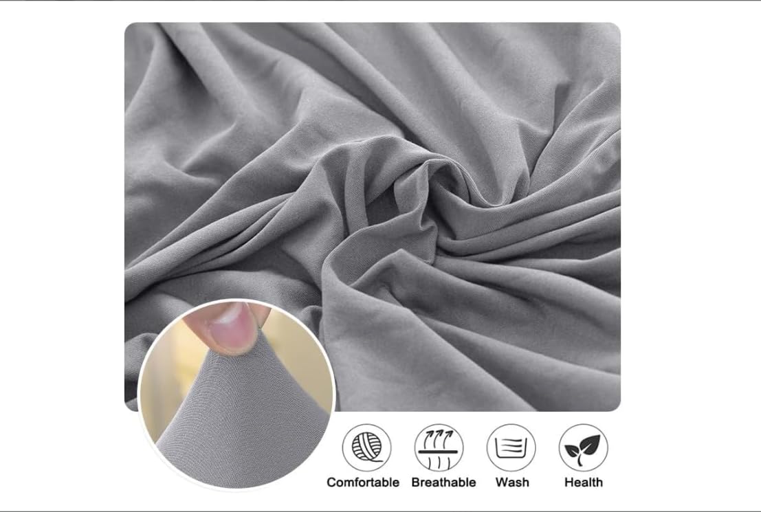 Coprisedie Con Schienale 6 Pezzi Babbo Natale Coprisedie Elasticizzati,Misura Universale,Moderna Lavabile Protettiva Coprisedia Soggiorno Cucina,Lavabile Coprisedie Elasticizzato