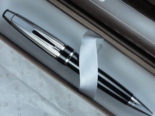 Cross Executive Companion Black with Extremely Polished and Ribbed Barrel Tuxedo Pen