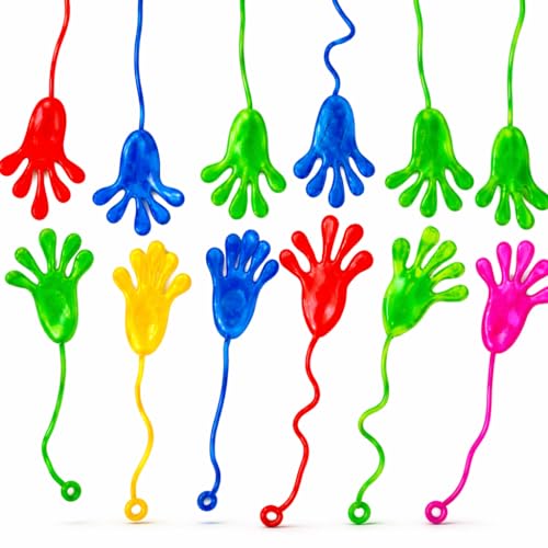 12x Klatschhand Kinder Mitgebsel & Gastgeschenke & Give aways - Glibberhand als Party Mitbringsel f&uuml;r Jungen & M&auml;dchen - Kindergeburtstag Geschenke
