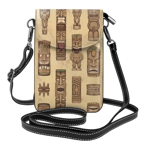 Portefeuille vintage Aloha Tiki élégant pour téléphone portable et cartes