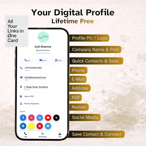 Image of Customised NFC Business Card - Black PVC Card with Gold Foil Name | Tap to Share Contact Instantly | Glossy | Digital Visiting Card with QR Code for Smart Networking