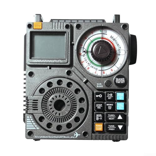 Radio AM FM portable et compacte pour le camping ou la table de chevet avec réveil