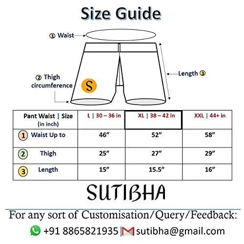 Image of Men's Lattha Traditional Pure Cotton Underwear aka Patta wala Janghiya, Dhari wala / Striped Undergarment, Khadi Latthe Ka Jangia, Nicker,Chaddi; Nade wala kachha with wide Miyani /Asan & Back Pocket & Drawstring /Nada