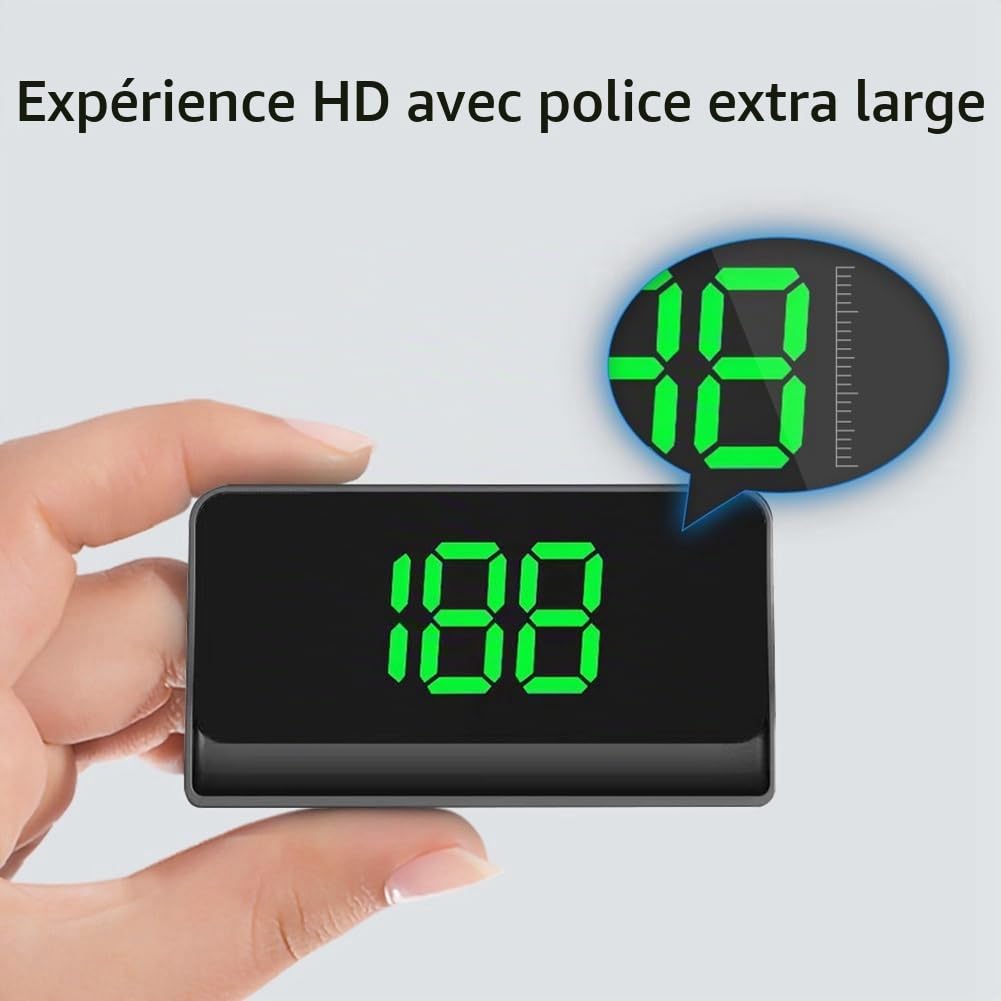 V9 Affichage Tête Haute de Voiture HUD Affichage du Compteur de Vitesse Projecteur de Pare-Brise/MPH Remplacement Électronique Général Automobile B