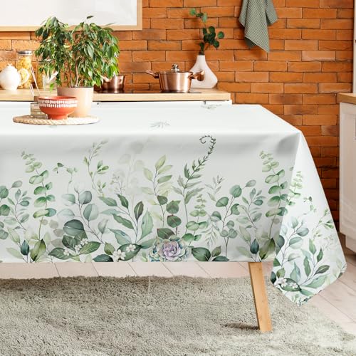 Arquiel Mantel Rectangle Hojas, Eucalipto Hojas Mantel Impermeabl...