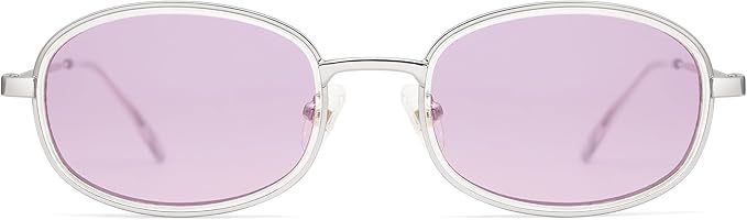 Retro Oval Sunglasses for Women Men Trendy Large Round Y2k Sunnies AP3681