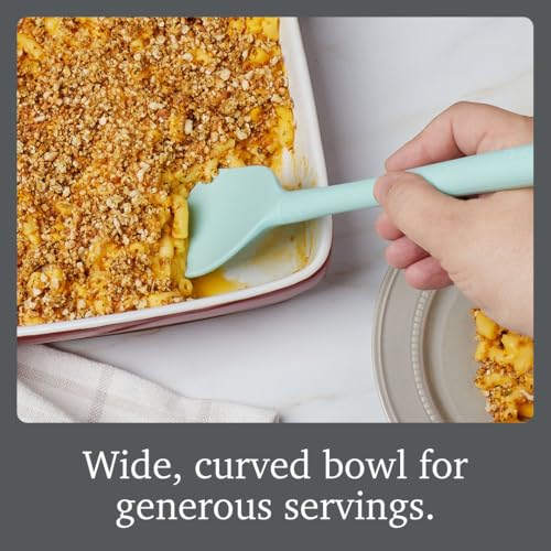 Image of Tovolo Flex Core Scoopula Silicone Multifunction Spoon Spatula Combo Aqua Seafoam Green, BPA Free Spatula Spoon Silicone Heat Resistant Scoopula, Scoop and Serve Spatula Combo Kitchen Utensils