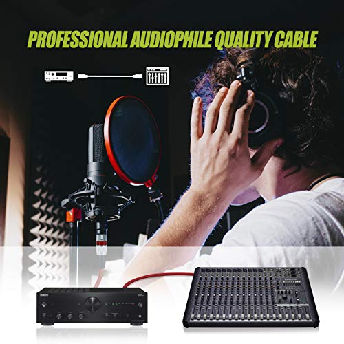 Gearit Xlr To Xlr Microphone Cable (3 Feet, 10 Pack) Xlr Male To Female Mic Cable 3-Pin Balanced Shielded Xlr Cable For Mic Mixer, Recording Studio, Podcast - Multi Colored, 3Ft, 10 Pack #TOP2