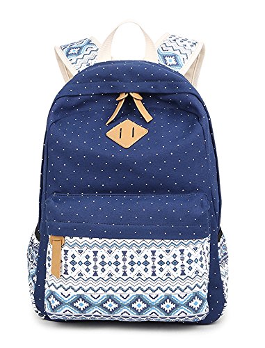 SQLP Sac à Dos en Toile Sac d'école Sac porté épaule - pour Voyages, Scolaire, Loisirs -Cartable en Toile Cover