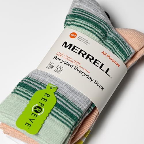 Image of Merrell Repreve Cushioned Hiker Crew Socks 3 Pair