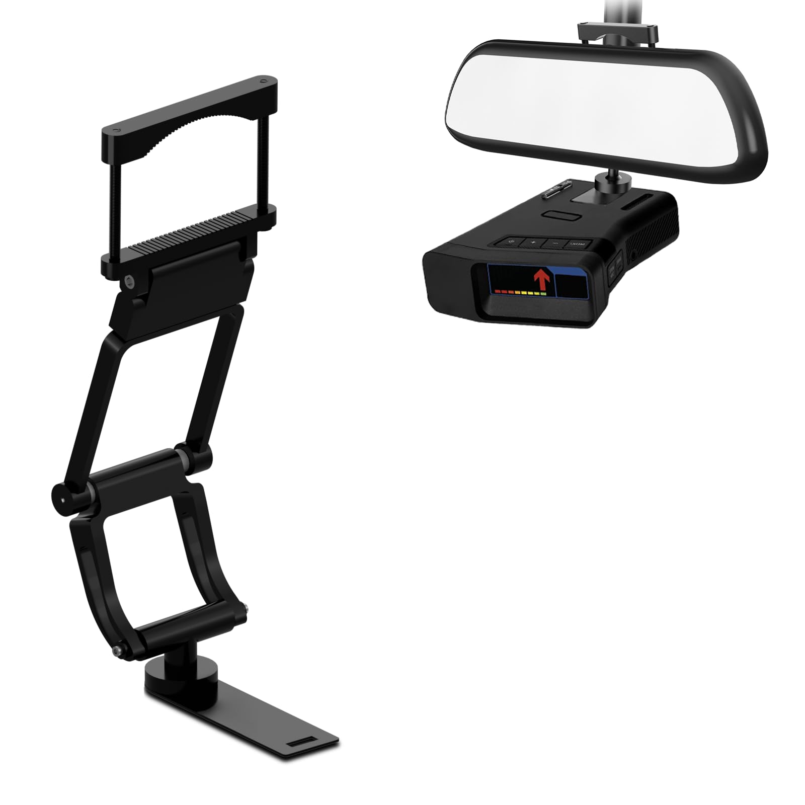 Photo 1 of xsaaczm Rearview Mirror Radar Mount - Aluminum Bracket for Uniden R7 R8 Detectors