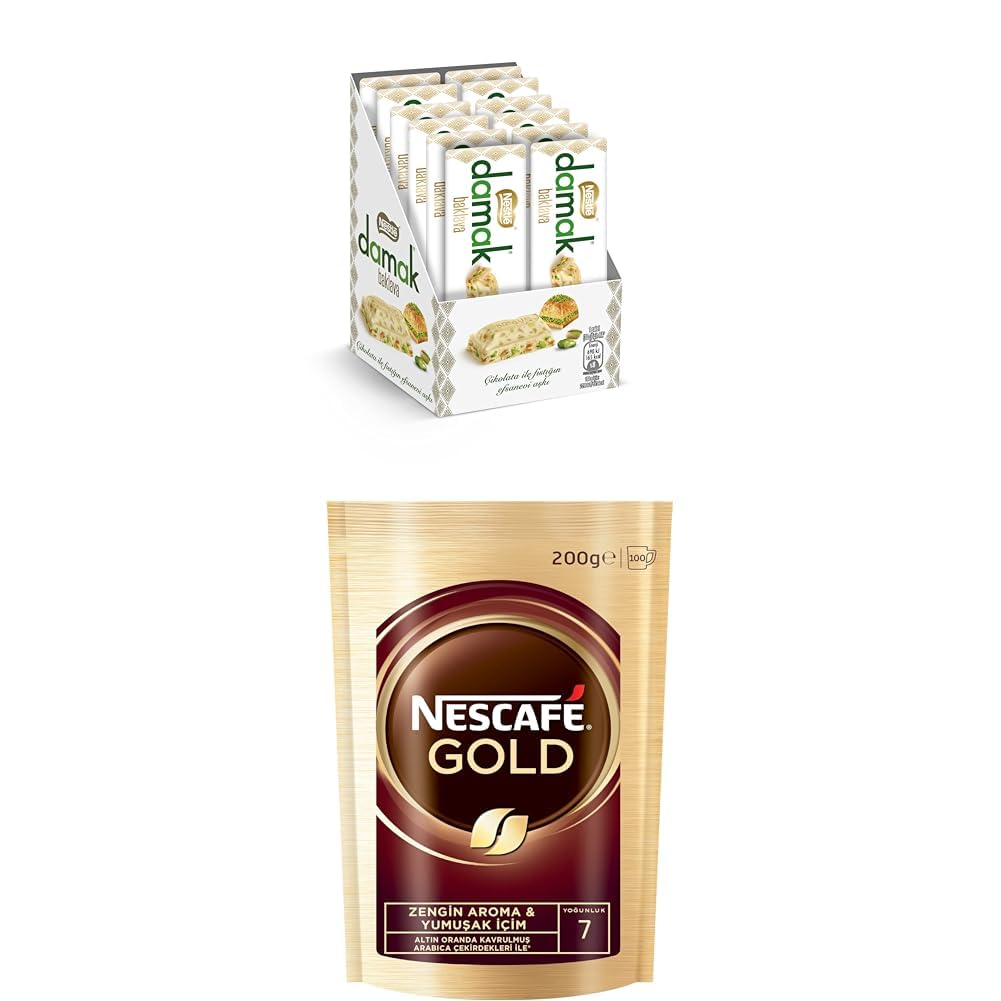 Nestlé Nescafe Gold 200g + Damak Baklava 12x30g