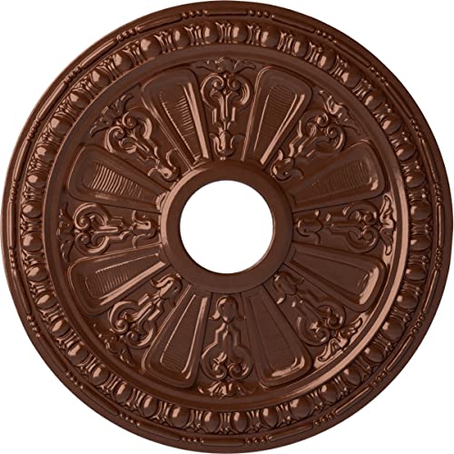 Image of Ekena Millwork CM18RACPS Raymond Ceiling Medallion fits Canopies up to 5 1 /8, Copper Penny
