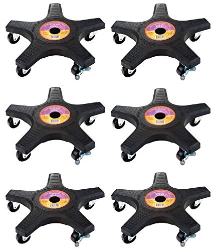 Plant Stand 14410 Down Under Plant Caddy, Black, 14-Inch (Pack of 6)