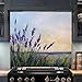Tempered Glass Backsplash, Lavender Field Glass Backsplash, Kitchen Backsplash Behind Stove, Glass Backsplash for Kitchen Wall, Easy to Install Stove Backsplash