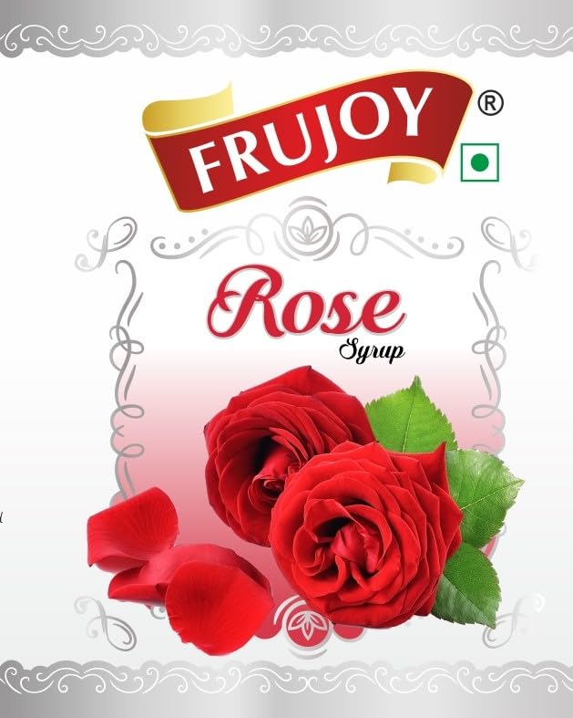 Image of Frujoy Rose Syrup 750ml | For Fruit Mocktail | Cocktail | Gulab Sharbat | Falooda | Rose Milk | Baking Essentials