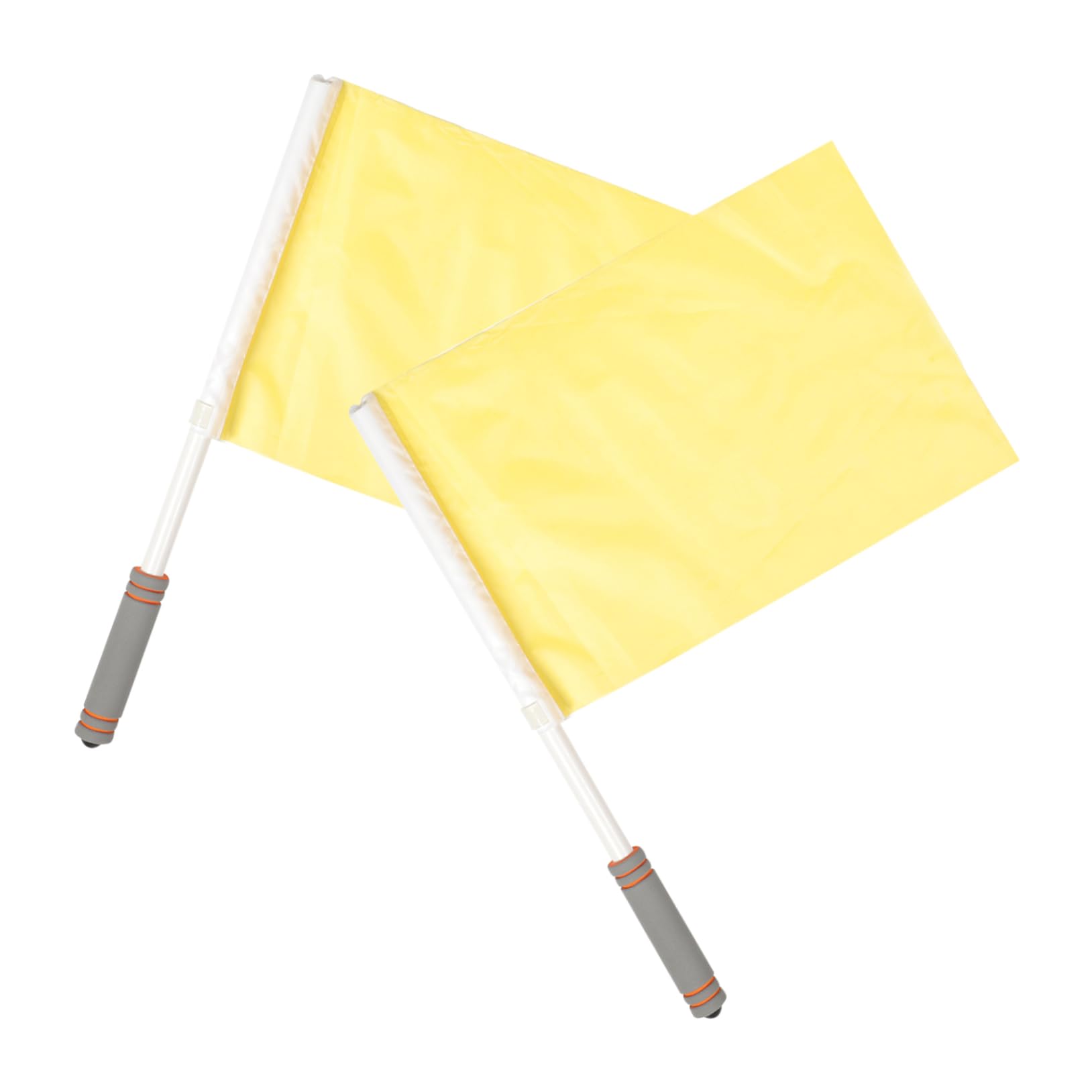 YARNOW Multi-use Hand Flags for Sports Racing Football Soccer Signal Referee Flags 2 Pack Easy to Use Carry