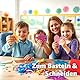 50x Glitzerpapier in A4: Buntes Glitter Papier mit 250 g/m² - Ideal für Bastelarbeiten und kreatives Gestalten - Fotokarton und Druckerpapier für Bastelpapier