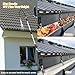 Buyplus Gutter Cleaner from the Ground - Rain Gutter Cleaning Hose Attachment with Extension Poles Up to 7FT, Bendable Gutter Wand | 5 Spray Patterns, Perfect for Garden Hose
