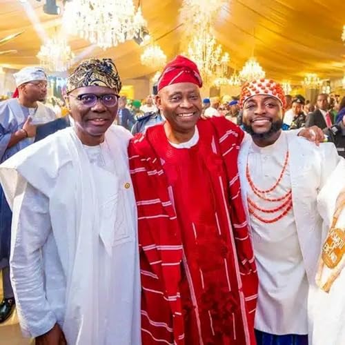 Governor Babajide Sanwo-Olu congratulates Davido.