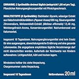 Anti-Stress Spray mit Sofort-Effekt - Gegen Innere Unruhe und Anspannung - Mit Mohnblume + Melisse für die Nerven, 20 ml - Pfirsichgeschmack - Nutrimea