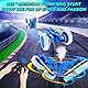 Joellfuner Ferngesteuertes Auto, Ferngesteuertes Auto für Kinder Rc Stunt, 2.4Ghz wasserdichte Rc Car mit Sprühfunktion, Spielzeug Geschenk Geburtstag, Cool Lights 360° Flip Car für Kinder 3+ (Blau)