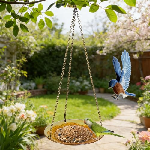 Mangeoire à oiseaux extérieur plat floral pour balcon - 4