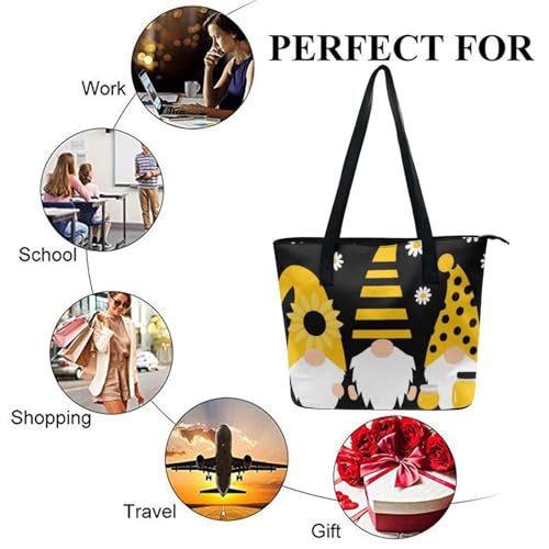 Bolso tipo satchel para mujer, casual y elegante, de cuero suave con cremallera, ideal para viaje miniatura 6
