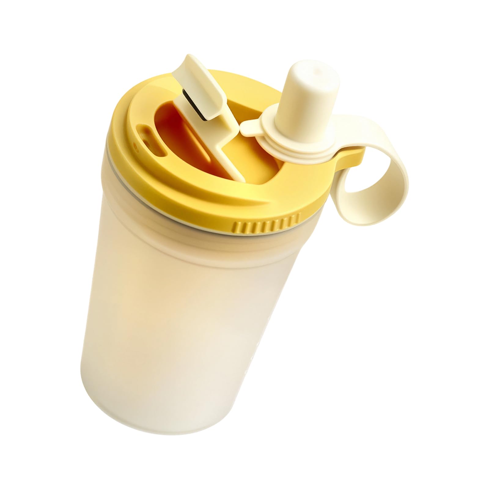 Elnwnnkc Leak-proof Straw Water Cup with Detachable Tea Infuser Clear Water Bottle with Strainer for Kids Tea Infuser Bottle