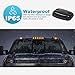 Partsam 3X Smoke Cab Light Amber 12LED Cab Marker Top Roof Running Light Assembly + Wire Harness Compatible with Silverado/Sierra 1500 2500 2500HD 3500 3500HD 2014 2500HD 3500HD 2007-2013