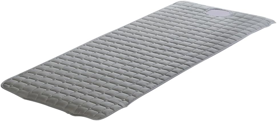 Grey,190 * 80cm(S),LDLCYCN Massage SPA Bed Sheet Cover Non-Slip Spa Bed Pad Massage Table Mattress Pad with Hole Massage Spa Mattress Topper with Elastic Band for Tattoo Table Beauty Salon Bed