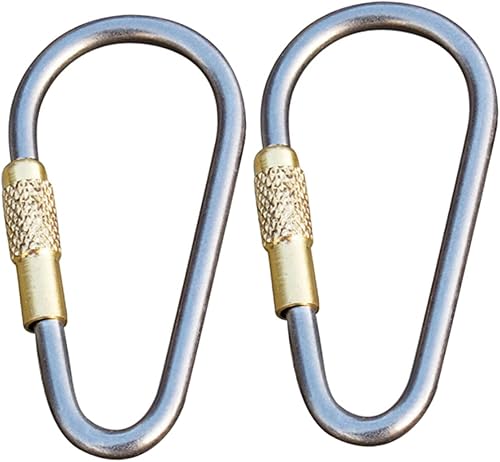 Miniatura 1 de Sosoport Ganchos de acero inoxidable de extracción rápida para acampar, ganchos para exteriores, ganchos resistentes, clips de resorte, mosquetón de