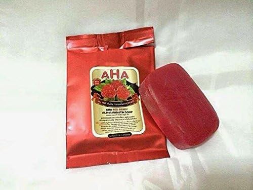 AHA Red Berry Alpha Arbutin Soap 100 G. (3 Packs)