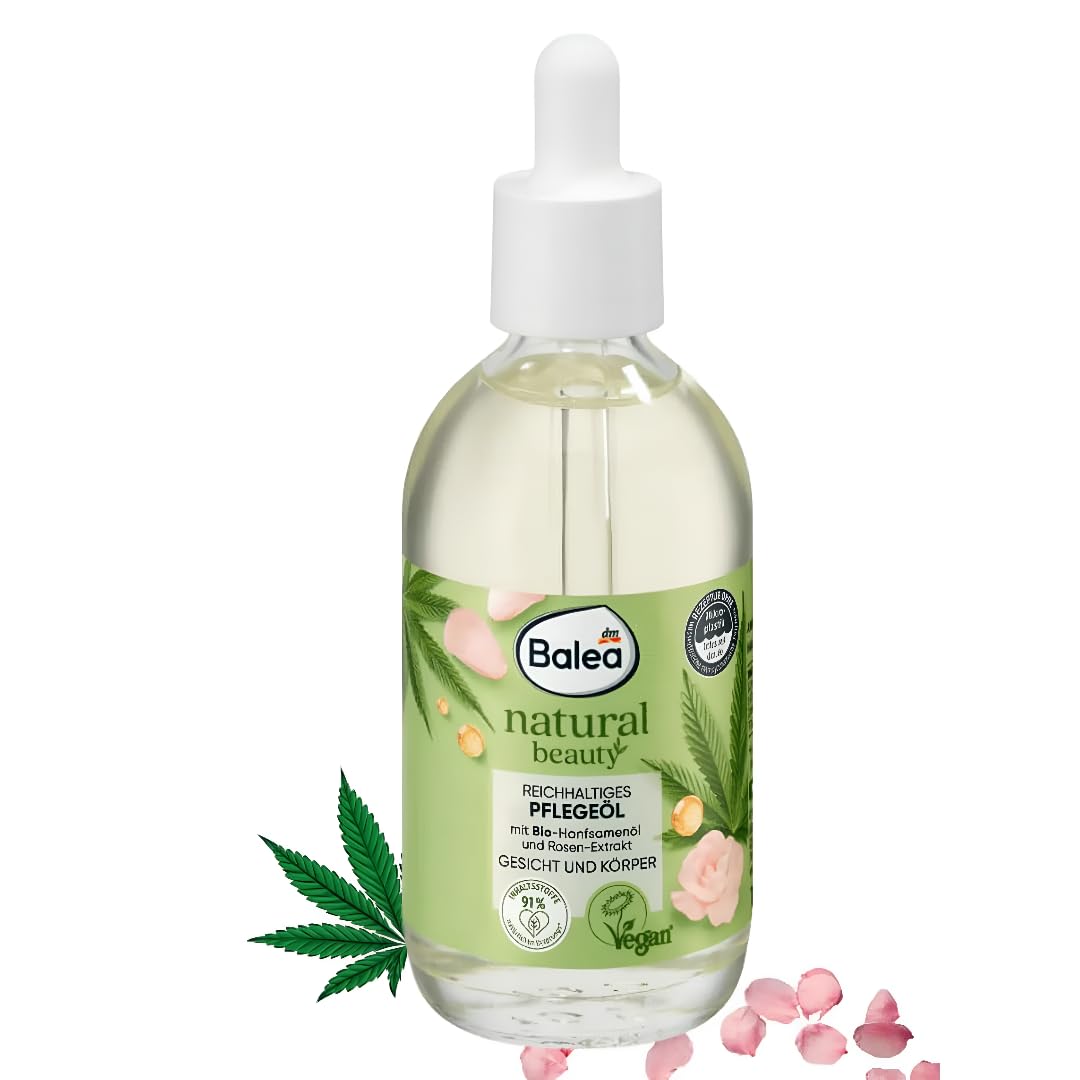 Balea Natural Beauty Organic Oil for Face and Body, 100 ml