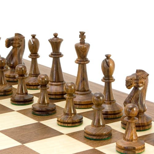 The Regency Chess Company Blackmore seria Sheesham figurki szachowe z deską orzechową 60 cm