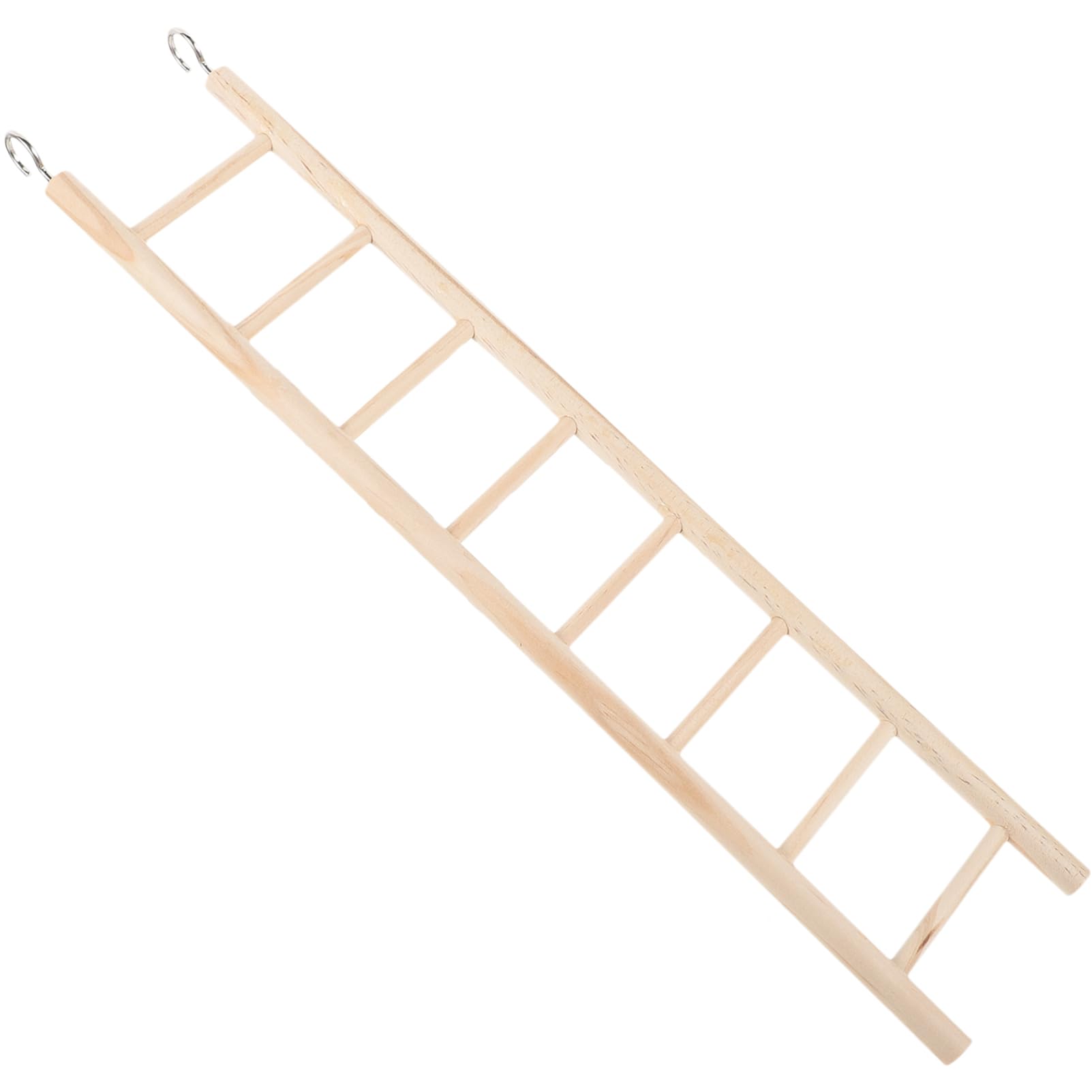 Toyvian Bird Ladder for Parrots and Parakeets Natural Wood Climbing Stand for Bird Cage Interactive Playground for Birds Promotes and Exercise
