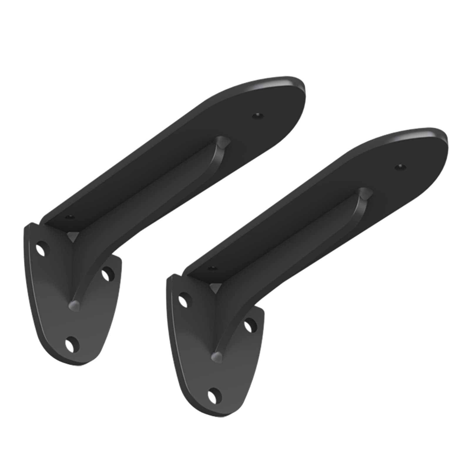 Staffe per Mensole Pesanti da 2 Pezzi Carica 400 kg Staffe per Scaffali per Industria de Metalli Supporti per Mensola a Muro Neri con Accessori di Montaggio (400mm/15.7in)