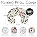 Sweet Jojo Designs Muslin Nursing Pillow Cover (Boho Vintage Floral) for Baby Girls, Newborn, Infant 100% Cotton Breastfeeding Pillowcase - PILLOW NOT INCLUDED (Shabby Chic, Bohemian, Farmhouse, Pink)