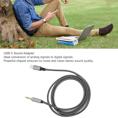 VBESTLIFE USB C a Jack 3.5mm Aux Cable de Audio miniatura 2