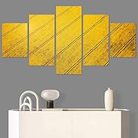 SIGNWIN 5 Panel Canvas Wall Art Modern Art Abstract Closeup Geometric Lights Mixed Media Modern Multicolor for Home Decorations Ready to Hang - 60