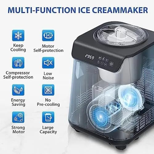 Machine à glace avec compresseur intégré et sorbotière automatique amovible