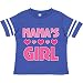 inktastic Nana's Girl Grandchild Toddler T-Shirt 2T Football Blue and White 1696b