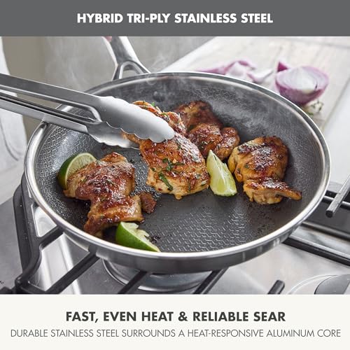 Poêle en céramique sans PFAS GreenPan 25,4 cm, cuisson saine haute température au four