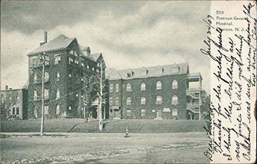 Paterson General Hospital Paterson, New Jersey NJ Original Antique Postcard 1907
