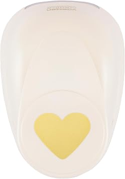 Vaessen Creative 21440-016 Craft Paper Punch Heart Motive Puncher Metal/Plastic, Multi-Colour,15" 3.75cm
