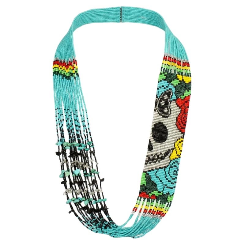 Collier Calavera ukrainien Gerdan, le cadeau artisanal parfait pour elle