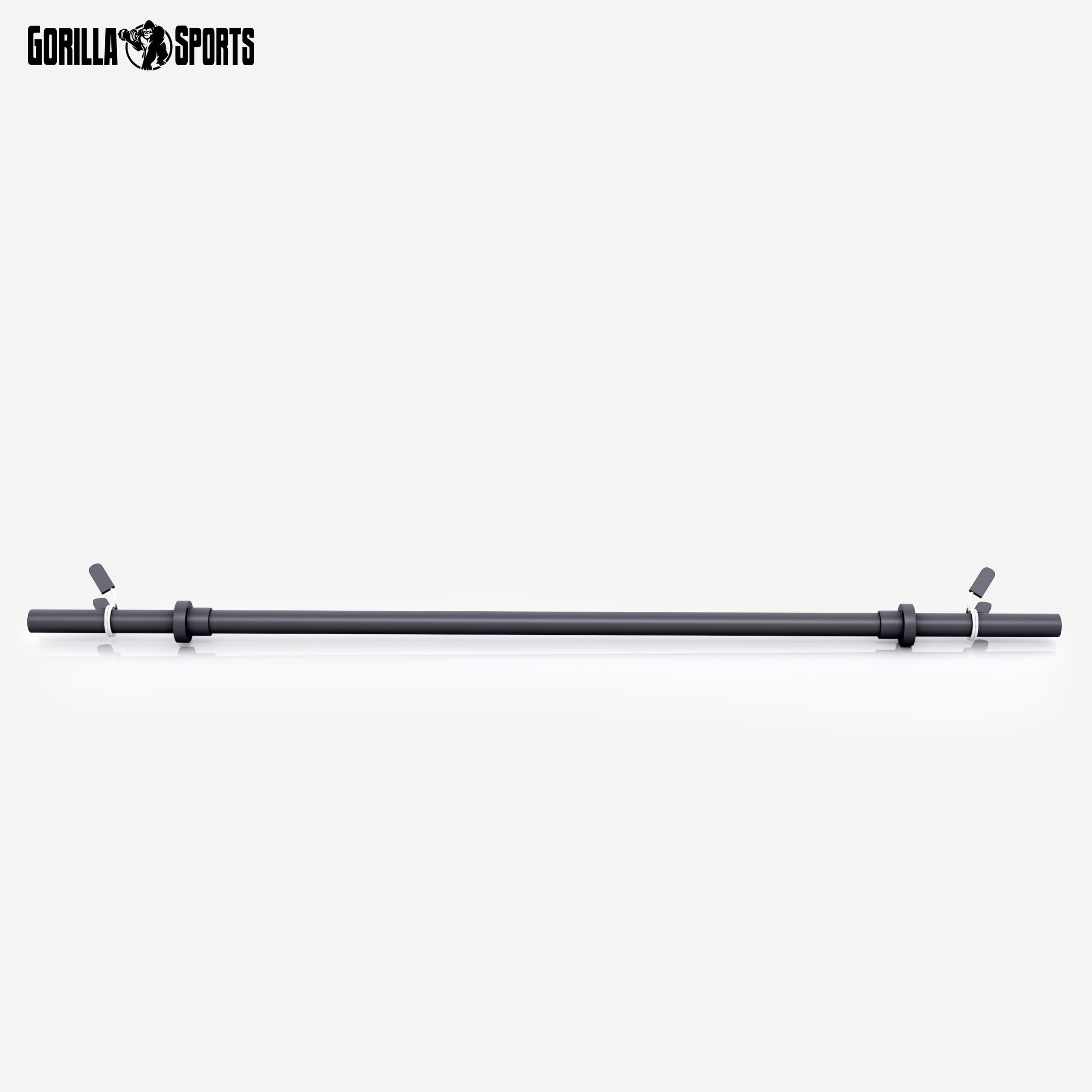 Bilanciere Gorilla Sports 150/180/200 Cm - Cromato, Max 200 Kg, Con Chiusure A Vite