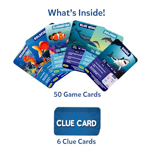 Image of Skillmatics Guess in 10 Underwater Animals, Perfect for Boys, Girls, Kids, and Families Who Love Card Games, Toys, Board Games, Gifts for Ages 8, 9, 10 and Up