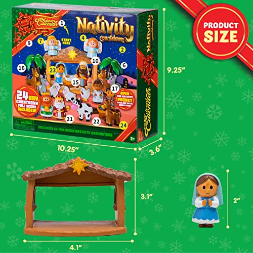Joyin 14116 Christmas Advent Calendar 2024 Nativity Figurine Set,Christmas Countdown Nativity Scene Set For Kids Boys Girls,24Pcs Nativity Advent Calendar,Christmas Story Christian Religious Advent Calendar thumb #5