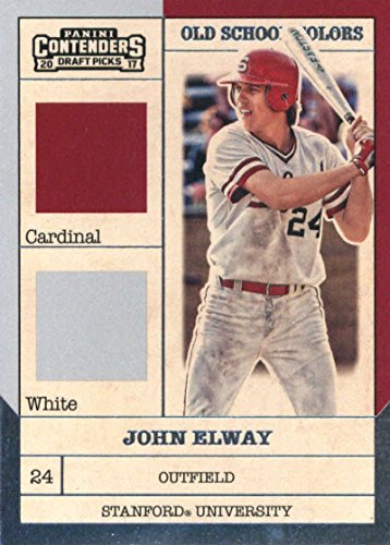 2017 Panini Contenders Draft Picks Old School Colors #4 John Elway Stanford Cardinal Baseball Card